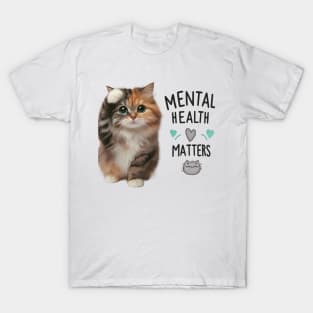 Mental Health Matters: Feline Friends T-Shirt